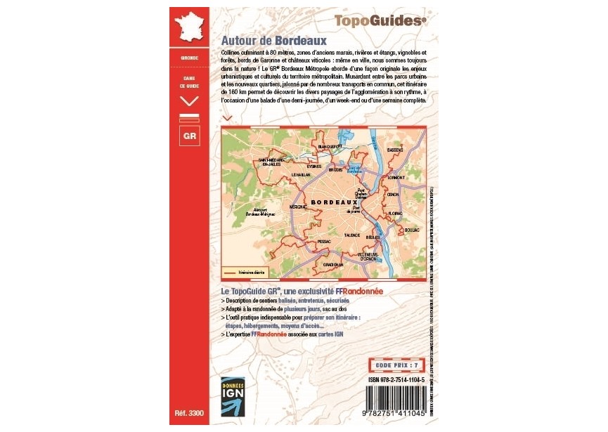 Autour de Bordeaux - kaart